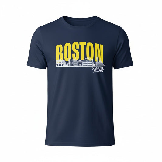 M Navy Marathon Running Tee