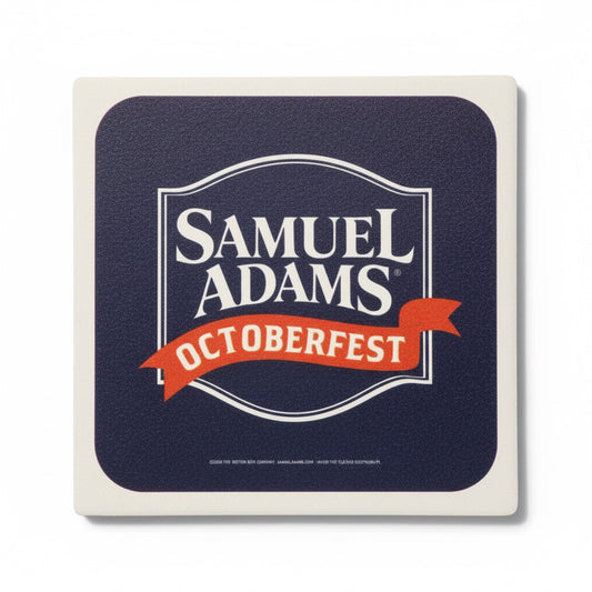 Octoberfest Blue Ceramic Coaster