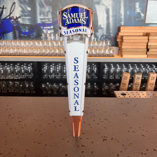 Samuel Adams Seasonal Tap Handle with interchangeable labels